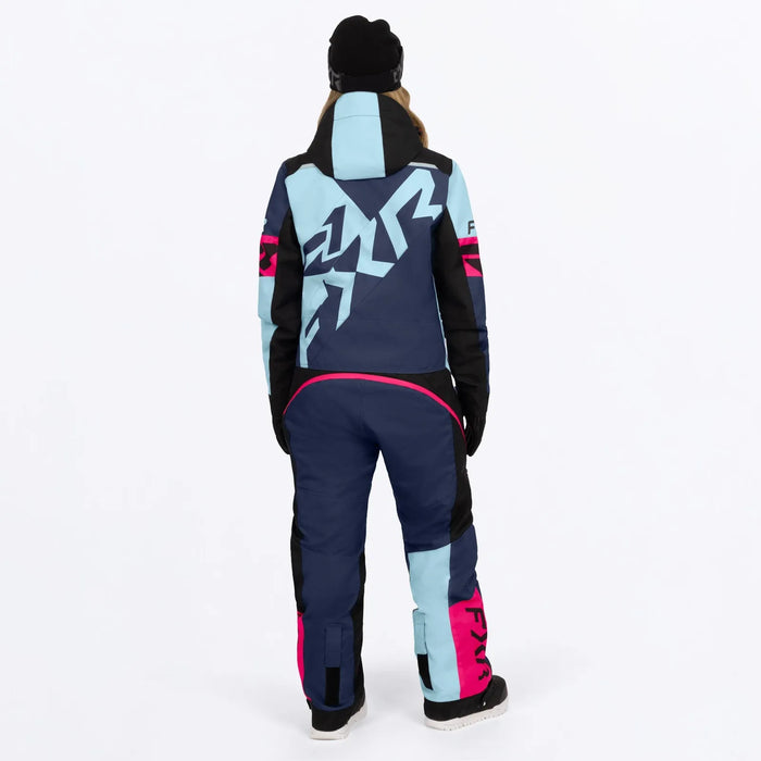 FXR Womens Cold Cross CX Lite Monosuit 2027 - Midnight/Maui/Razz, view 2