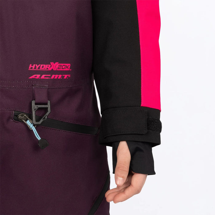 FXR Youth Vertical Monosuit - Plum/Razz/Maui, view 3