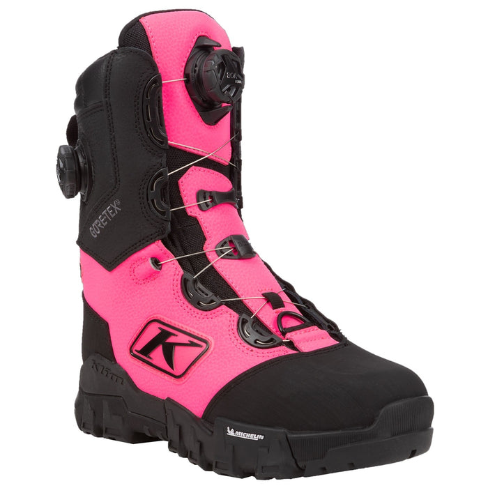 Klim Mens Adrenaline Pro S GTX BOA Boot - Black - Knockout Pink, view 2