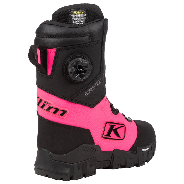 Klim Mens Adrenaline Pro S GTX BOA Boot - Black - Knockout Pink, view 3