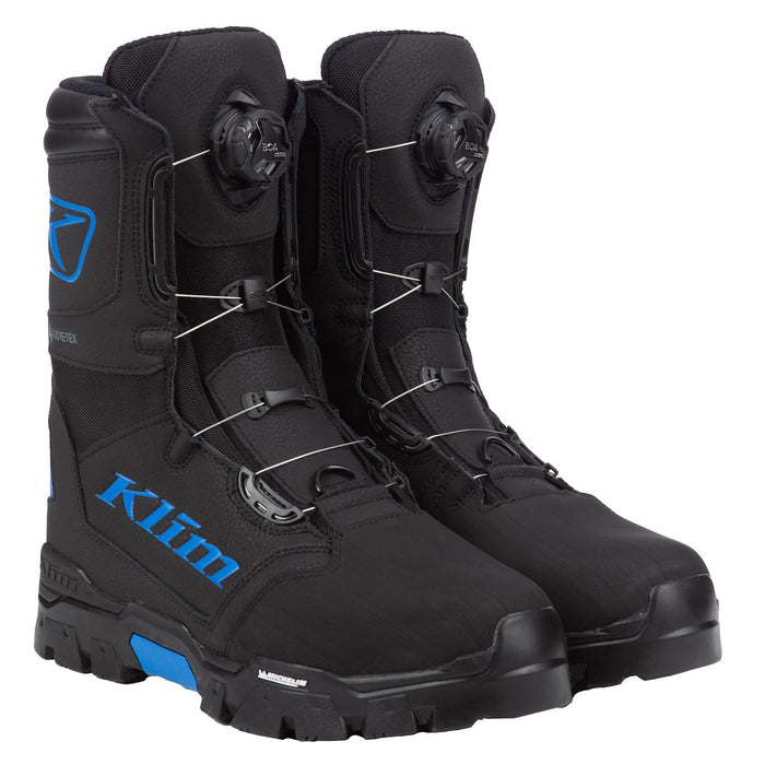 Klim Mens Klutch GTX BOA Boot - Non-Current - Black - Electric Blue Lemonade, view 3