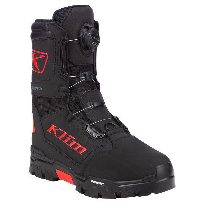 Klim Mens Klutch GTX BOA Boot - Black - Fiery Red, view 2