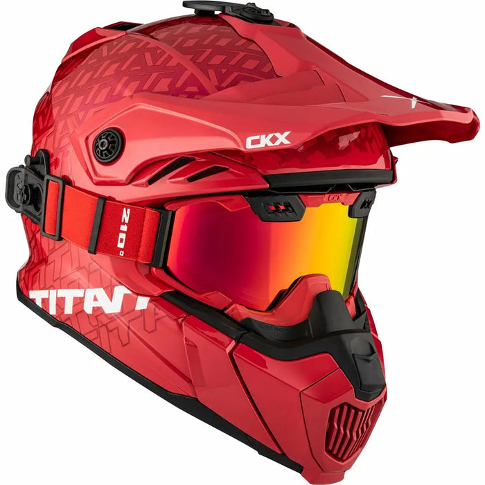 CKX Titan Original Roar Trail and Backcountry Helmet with 210° Goggles