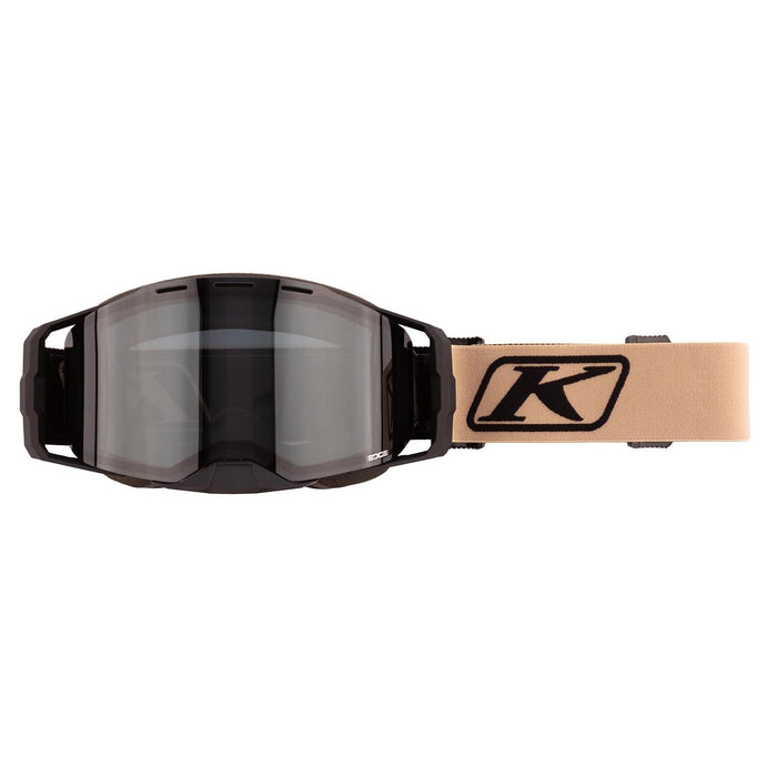 Klim Edge Snow Goggle - Focus Montana Tan Smoke Tint, front view