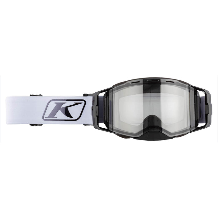 Klim Edge Snow Goggle - Focus White Black Chrome Photochromic 2.0+ Clear to Smoke, view 2