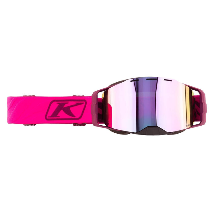 Klim Edge Snow Goggle - Zebra Pink Glo Dark Smoke Pink Mirror, view 2