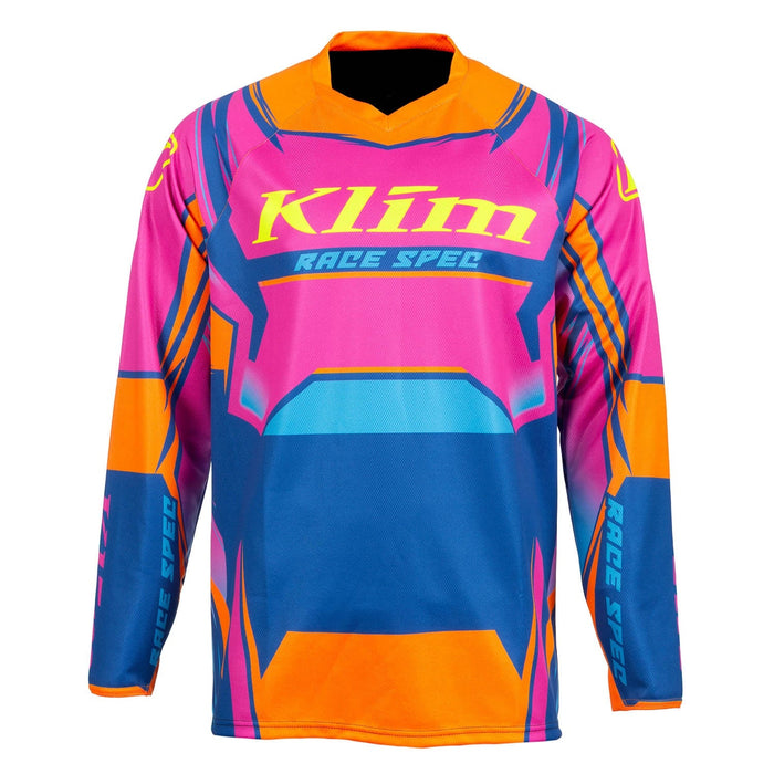 Klim Youth Revolt Jersey - Pink Glo, front view