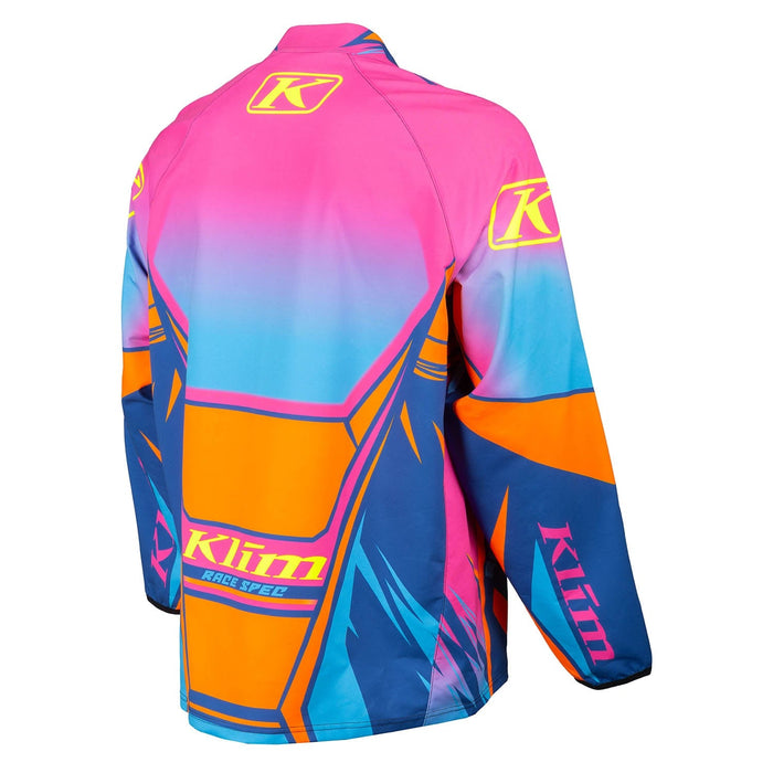 Klim Mens Revolt 1/4 Zip Pullover - Pink Glo, view 3