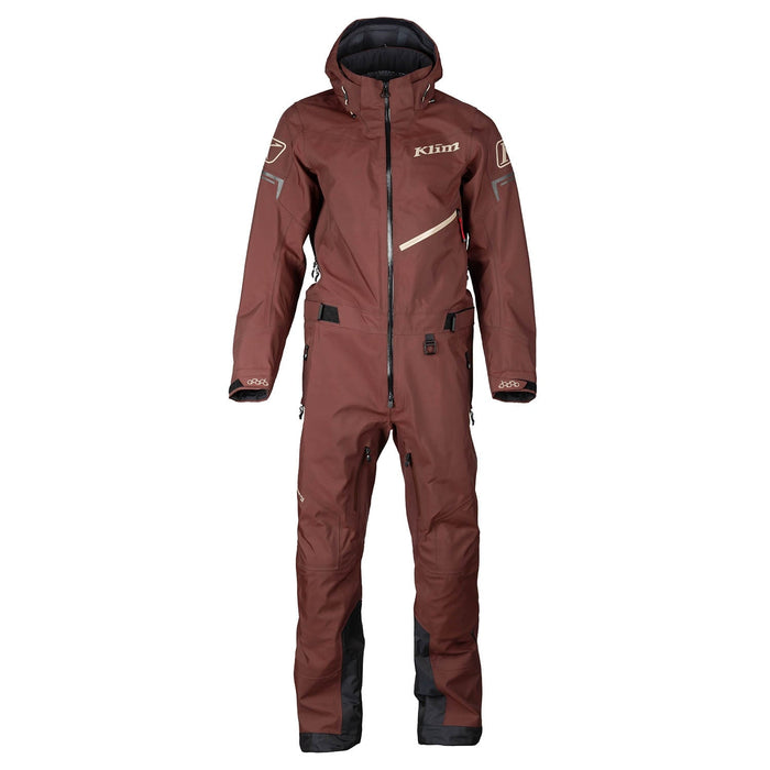 Klim Mens Lochsa One-Piece - Bitter Chocolate - Montana Tan, front view