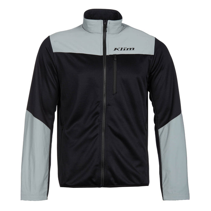 Klim Mens Alloy Jacket - Monument - Black, front view