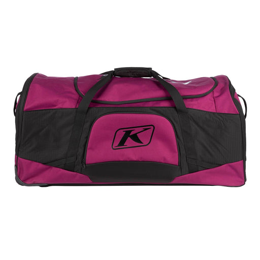 Klim Team Gear Bag - Magenta Purple - Black, front view