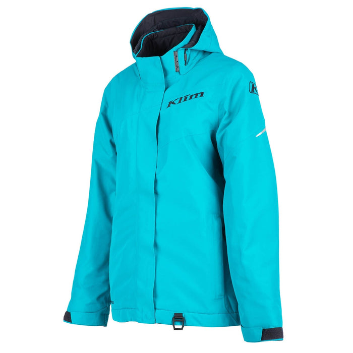 Klim Womens Allure Jacket - Non-Current - Arctic Teal - High-rise, front view