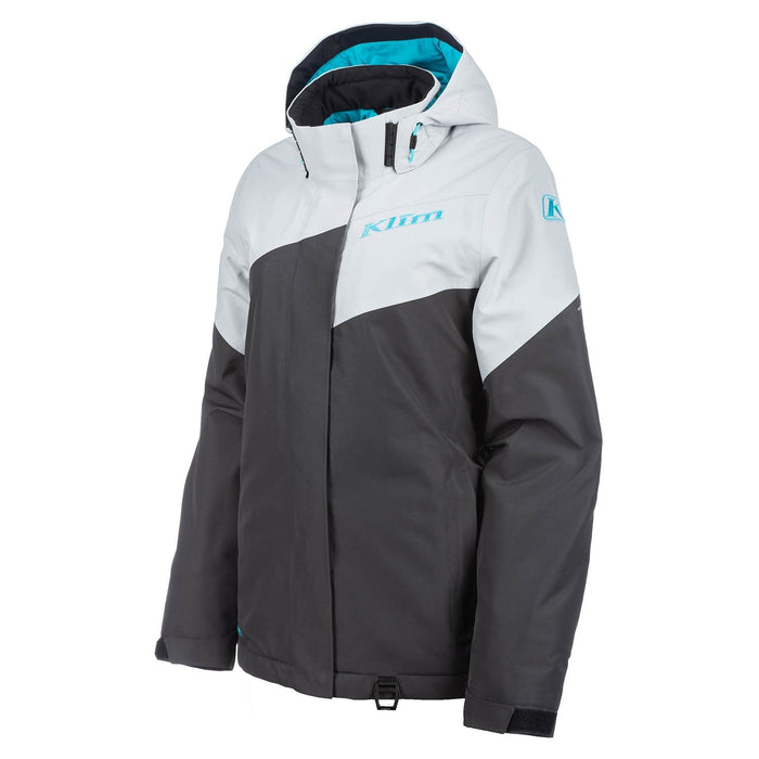Klim Womens Allure Jacket - Asphalt - Scuba Blue, front view