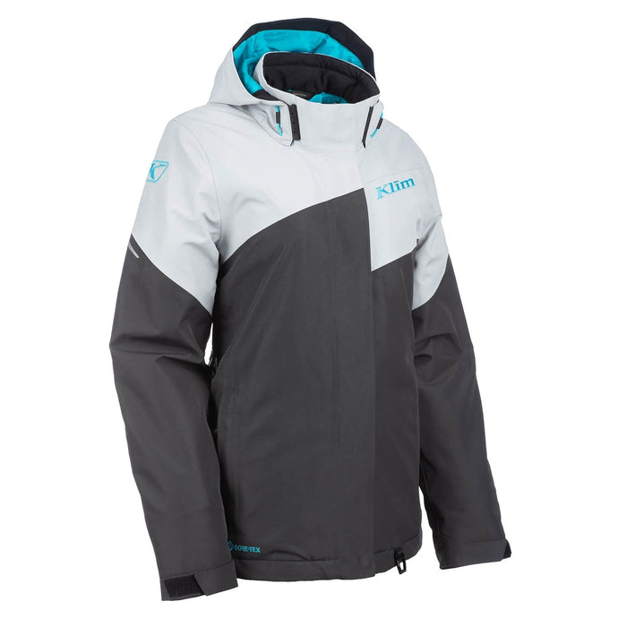 Klim Womens Allure Jacket - Asphalt - Scuba Blue, view 5