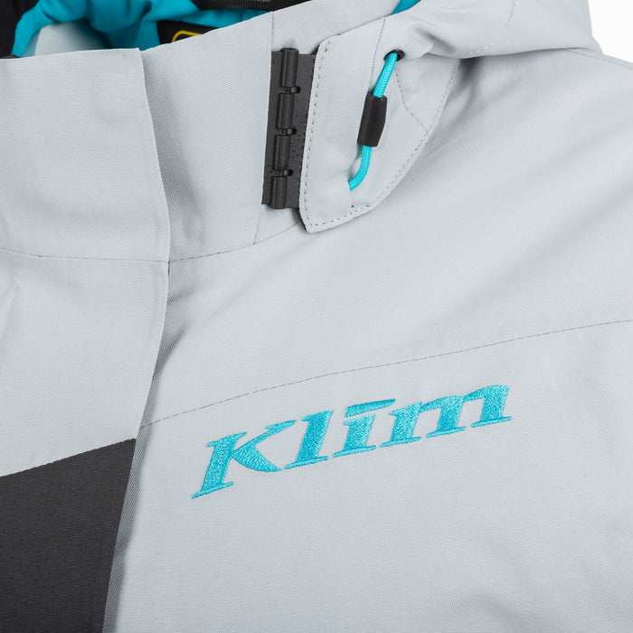 Klim Womens Allure Jacket - Asphalt - Scuba Blue, view 7