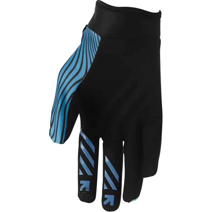 Thor Mens Launchmode Gloves - Teal/Black - Back