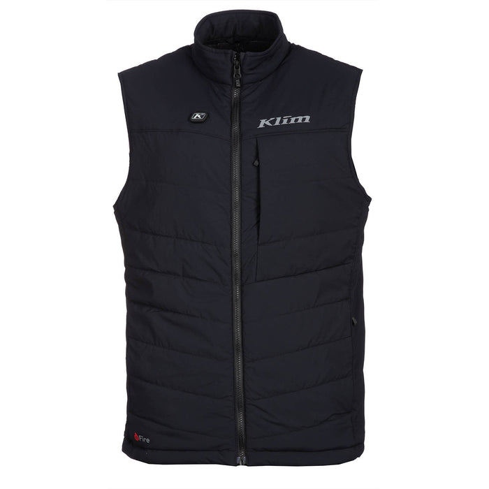 Klim Mens Override eFire Vest - Black - Monument, front view