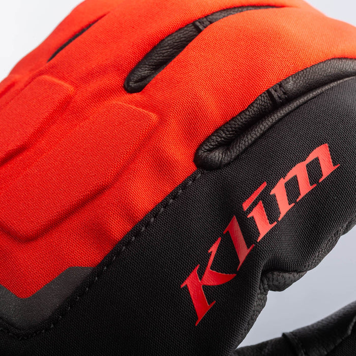 Klim Mens Spool GTX Glove - Black - Fiery Red, view 4