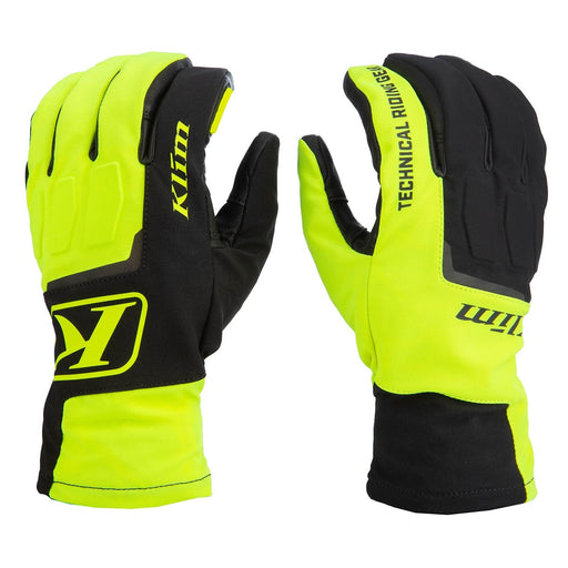 Klim Mens Spool GTX Glove - Black - Hi-Vis, front view
