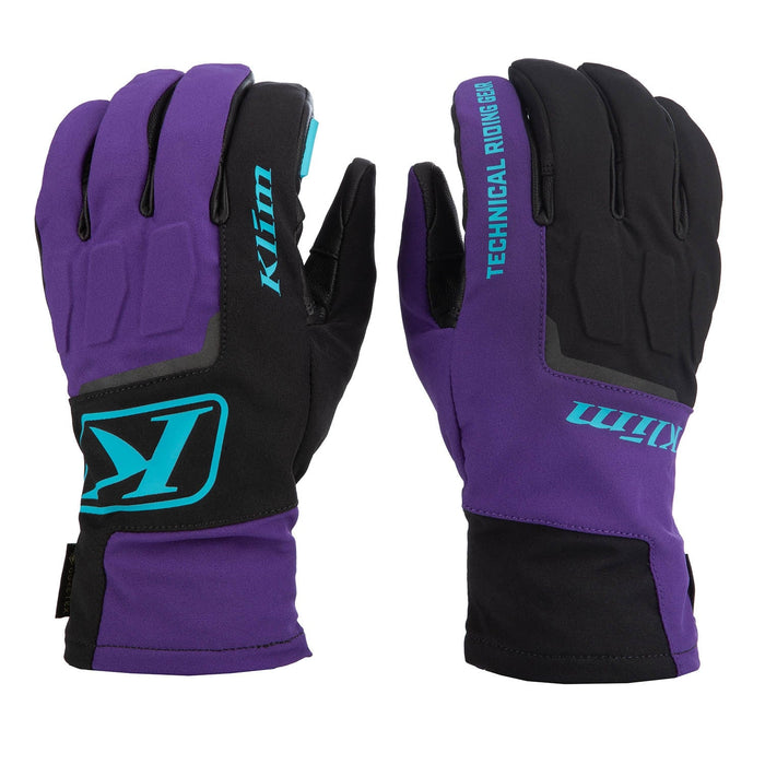 Klim Mens Spool GTX Glove - Non-Current - Heliotrope - Scuba Blue, front view