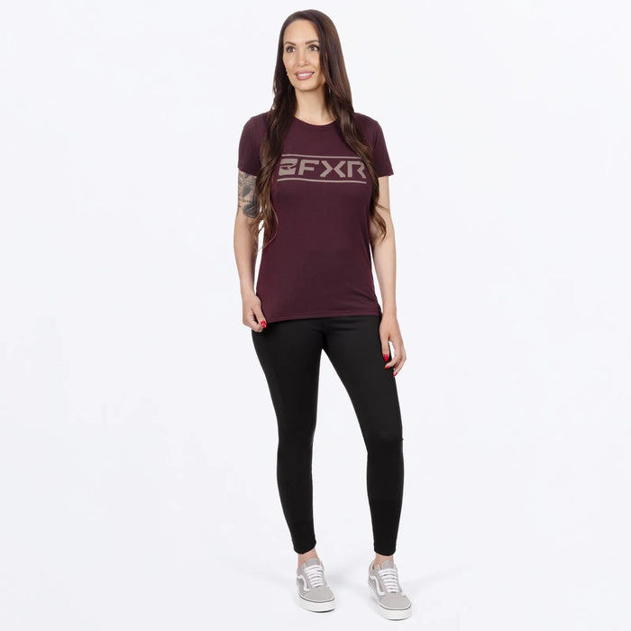 FXR Womens Victory Premium T-Shirt - Raisin/Canvas, view 4