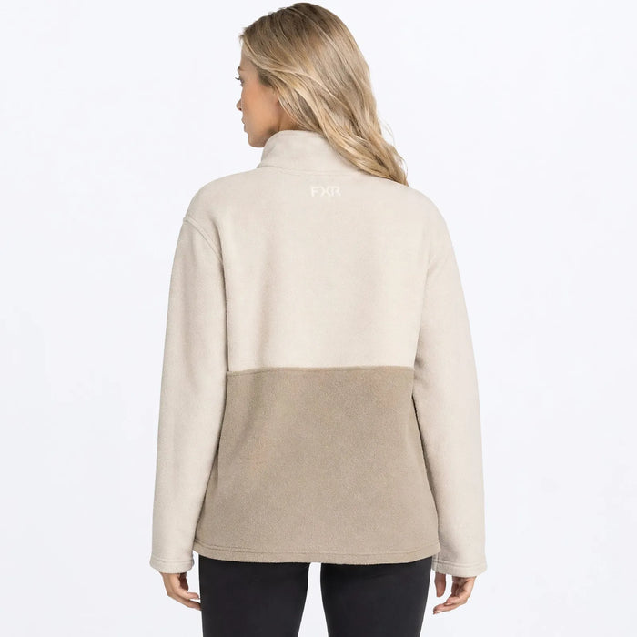 FXR Womens Aspen 1/4 Zip Fleece - Sand/Stone, view 3