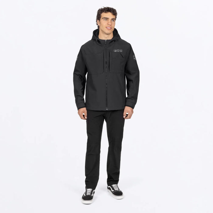 FXR Mens Stronghold Tech-Shell Jacket - Black, view 3
