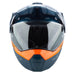Klim X1 Alpha Helmet ECE/DOT - Gloss Concept Petrol - Strike Orange