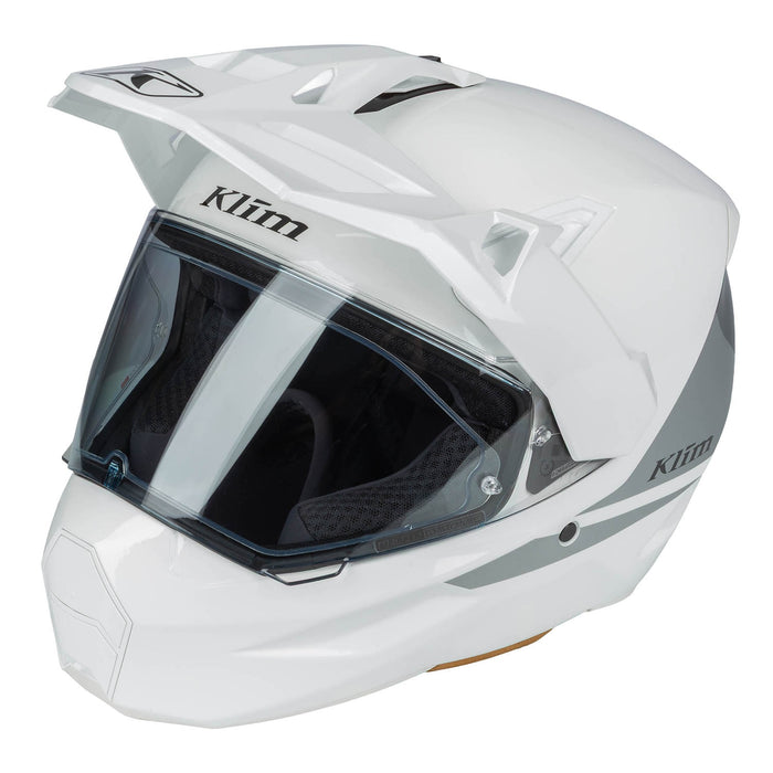 Klim X1 Alpha Helmet ECE/DOT - Gloss White - High-rise