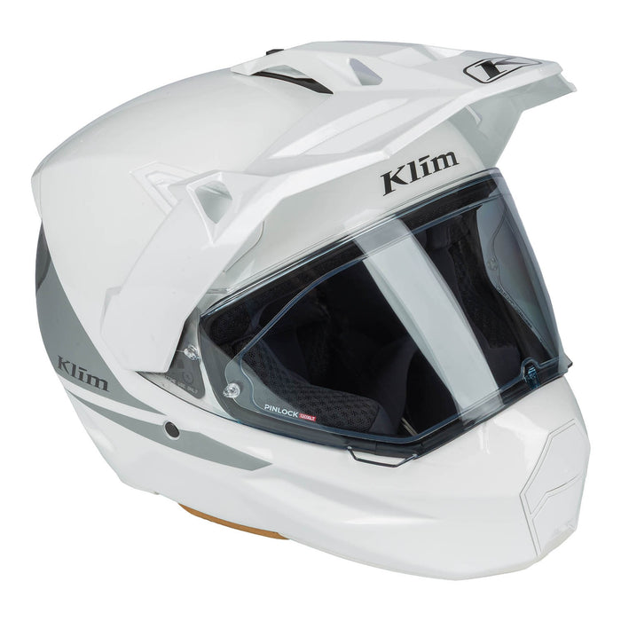 Klim X1 Alpha Helmet ECE/DOT - Gloss White - High-rise