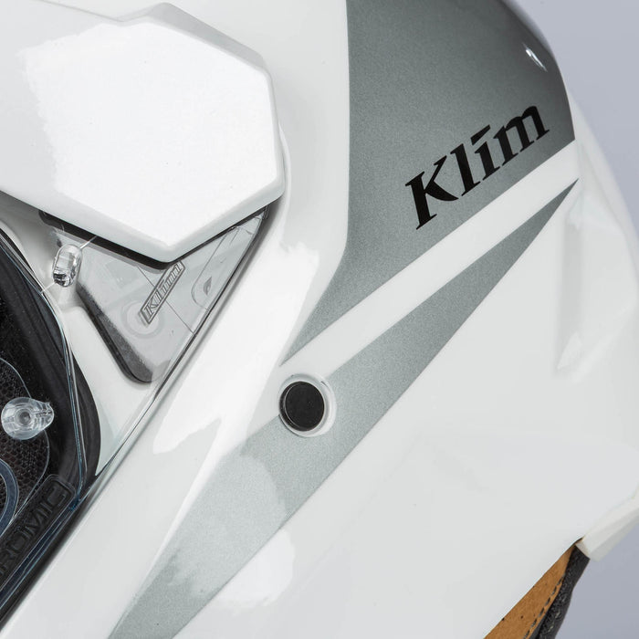 Klim X1 Alpha Helmet ECE/DOT - Gloss White - High-rise