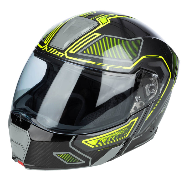 Klim GT1 Expedition Helmet ECE/DOT - Encrypted Gloss Asphalt - Hi-Vis