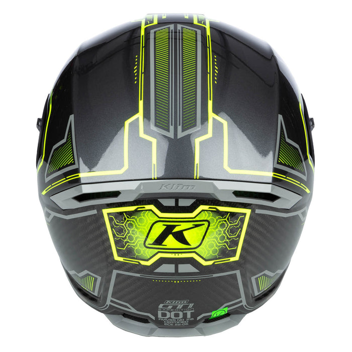 Klim GT1 Expedition Helmet ECE/DOT - Encrypted Gloss Asphalt - Hi-Vis