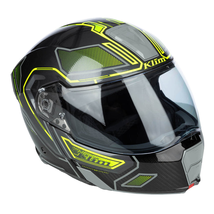 Klim GT1 Expedition Helmet ECE/DOT - Encrypted Gloss Asphalt - Hi-Vis