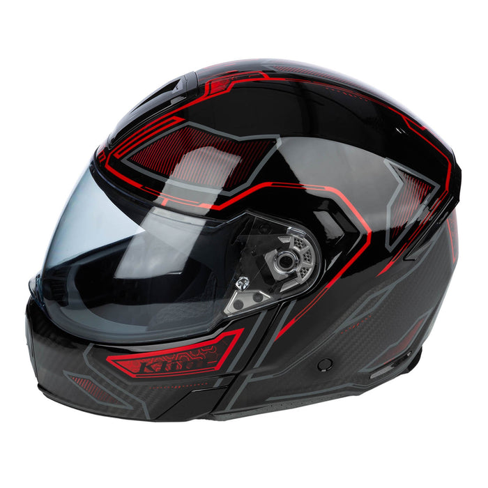 Klim GT1 Expedition Helmet ECE/DOT - Encrypted Gloss Black - Redrock