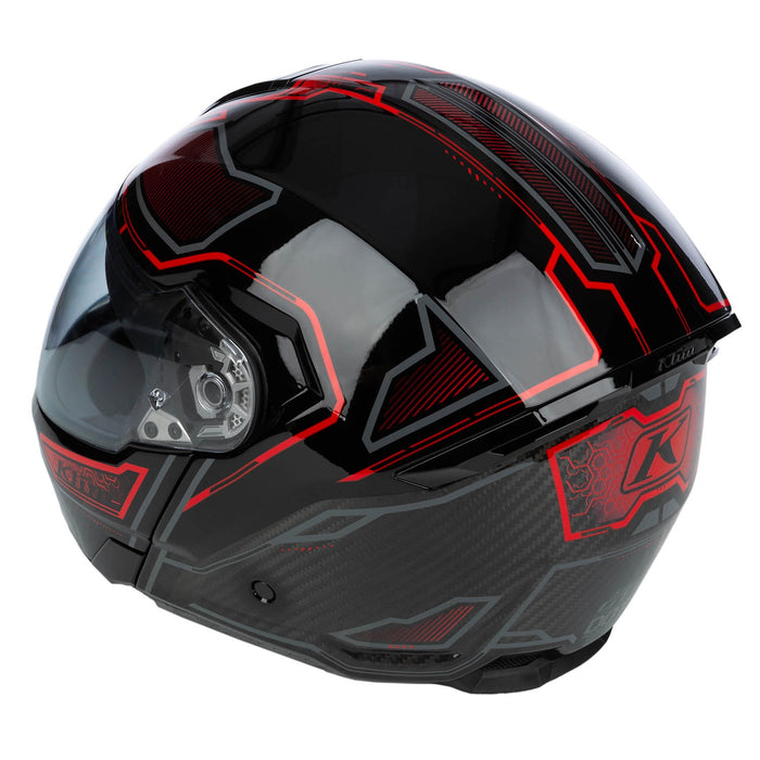 Klim GT1 Expedition Helmet ECE/DOT - Encrypted Gloss Black - Redrock