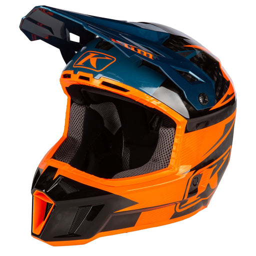 Klim F3 Carbon Pro Off-Road Helmet ECE (Non-Current) - Striker Petrol Orange