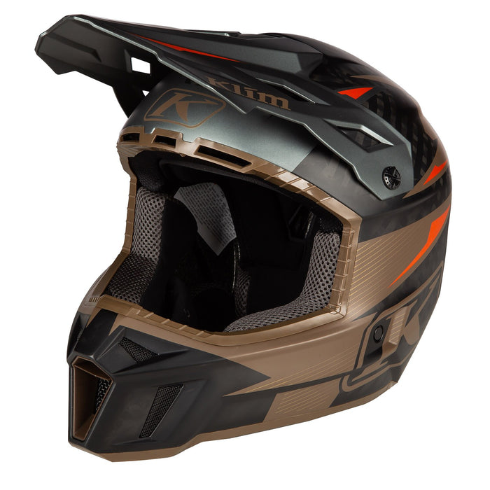 Klim F3 Carbon Pro Off-Road Helmet ECE (Non-Current) - Striker Potter's Clay