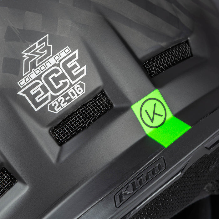 Klim F3 Carbon Pro Off-Road Helmet ECE - Tilt Gloss Asphalt - Monument