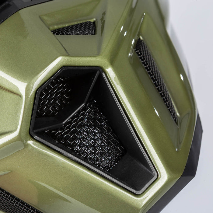 Klim F3 Carbon Pro Off-Road Helmet ECE - Tilt Gloss Rifle Green - Oil Green