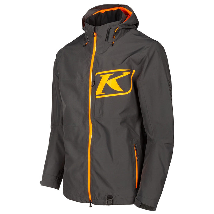 Klim Mens Powerxross Jacket - Non-Current - Asphalt - Strike Orange, view 2