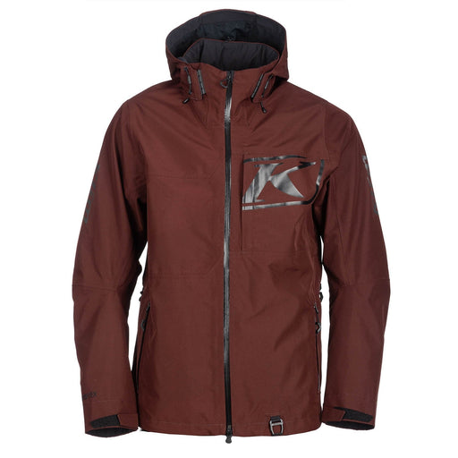 Klim Mens Powerxross Jacket - Bitter Chocolate - Black, front view
