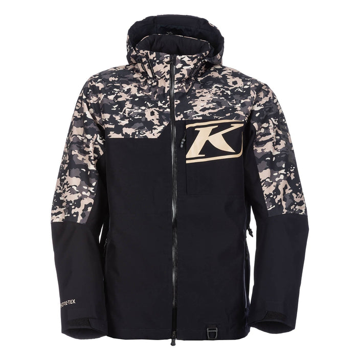 Klim Mens Powerxross Jacket - Black - Montana Tan Camo, front view