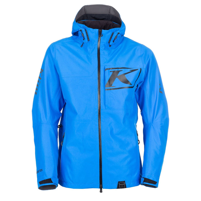 Klim Mens Powerxross Jacket - Non-Current - Electric Blue Lemonade - Black, front view