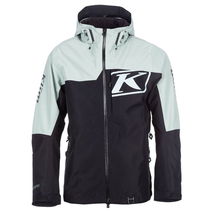 Klim Mens Powerxross Jacket - Non-Current - Slate Gray - Black, front view