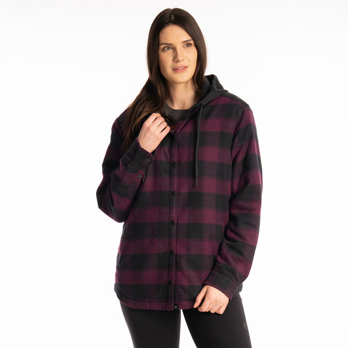 KLIM Womens Big Sky Fleece Lined Flannel Hoodie