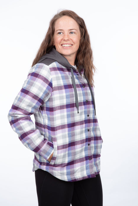 KLIM Womens Big Sky Fleece Lined Flannel Hoodie