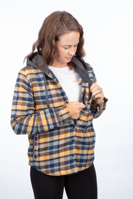 KLIM Womens Big Sky Fleece Lined Flannel Hoodie