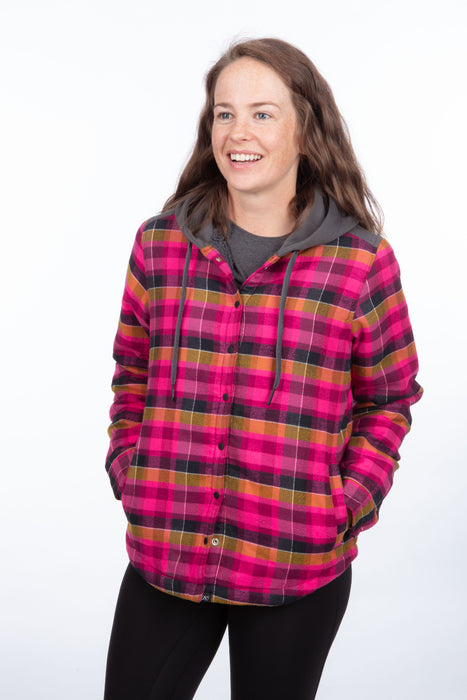 KLIM Womens Big Sky Fleece Lined Flannel Hoodie