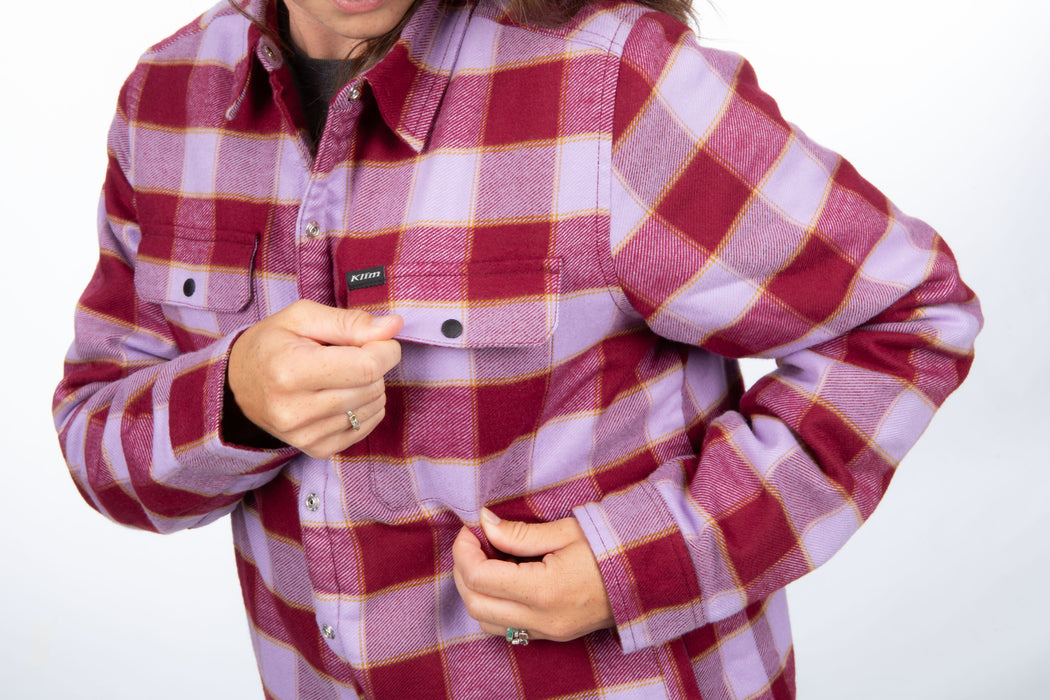 KLIM Womens Clouds Rest Fleece Lined Flannel Shirt